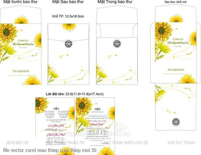 file vector corel mau thiep cuoi thiep moi 30