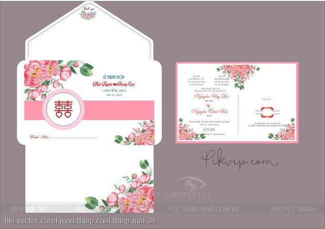 file vector corel mau thiep cuoi thiep moi 38
