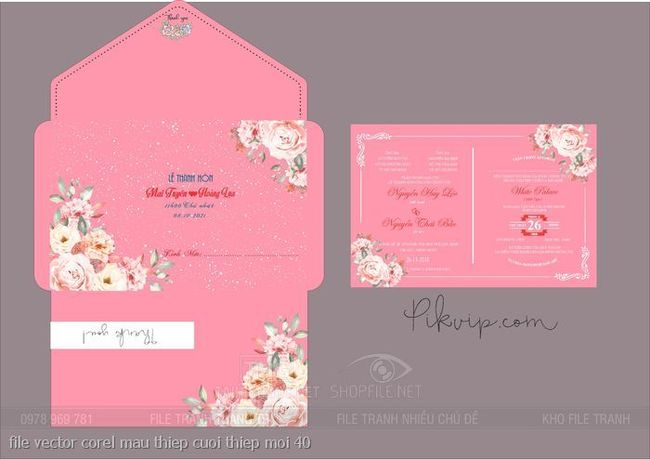 file vector corel mau thiep cuoi thiep moi 40