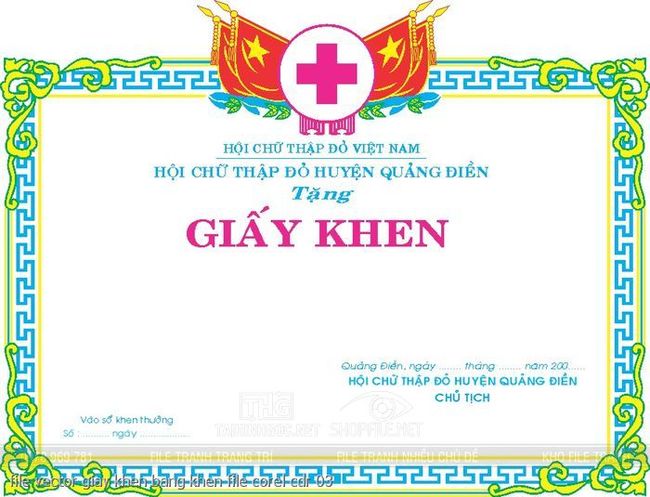 file vector giay khen bang khen file corel cdr 03