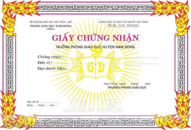 file vector giay khen bang khen file corel cdr 19