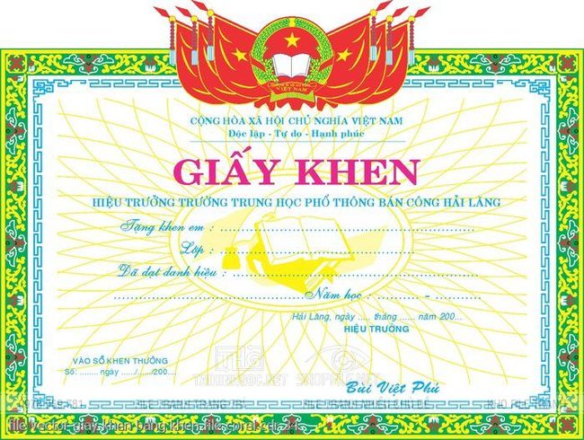 file vector giay khen bang khen file corel cdr 34