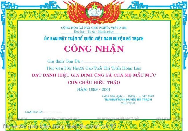 file vector giay khen bang khen file corel cdr 37