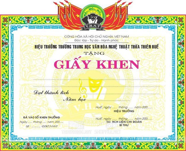 file vector giay khen bang khen file corel cdr 40