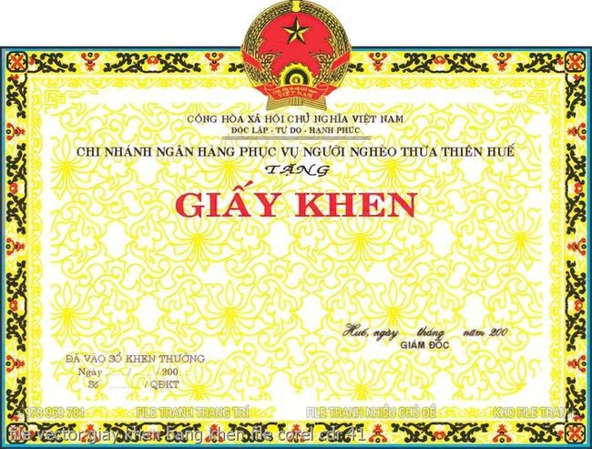 file vector giay khen bang khen file corel cdr 41
