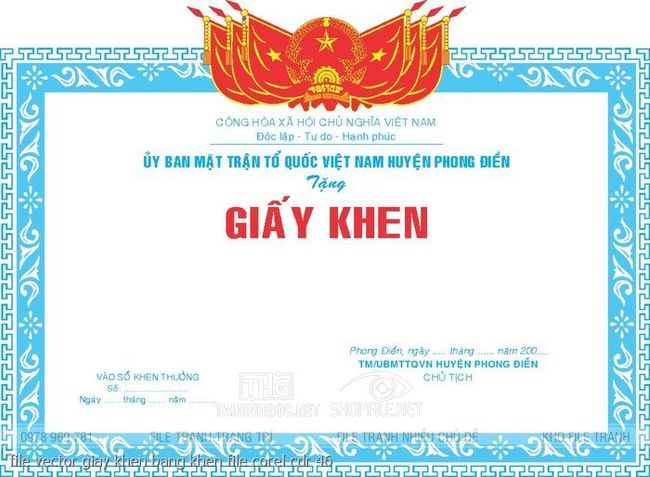 file vector giay khen bang khen file corel cdr 46