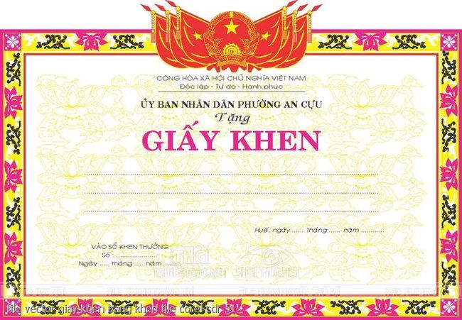 file vector giay khen bang khen file corel cdr 51