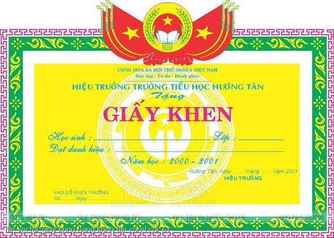 file vector giay khen bang khen file corel cdr 61