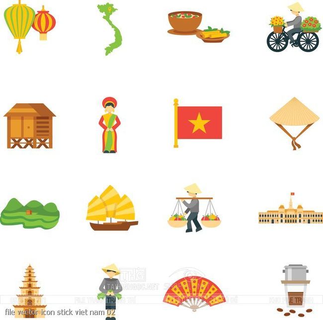 file vector icon stick viet nam 02