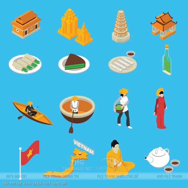 file vector icon stick viet nam 08