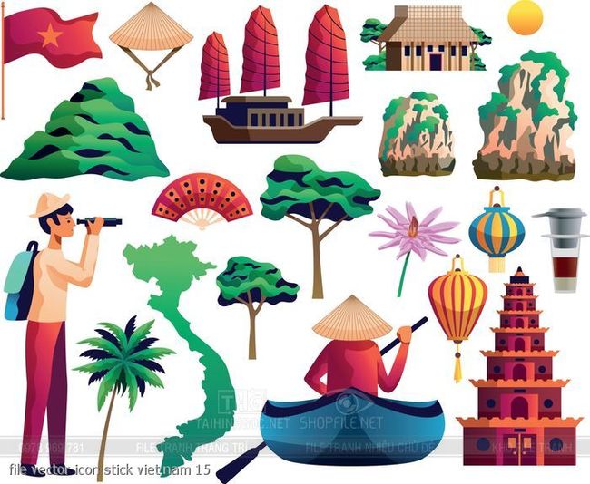 file vector icon stick viet nam 15