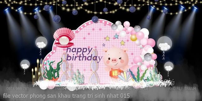 file vector phong san khau trang tri sinh nhat 015