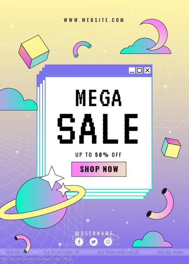 file vector poster banner sale off 20