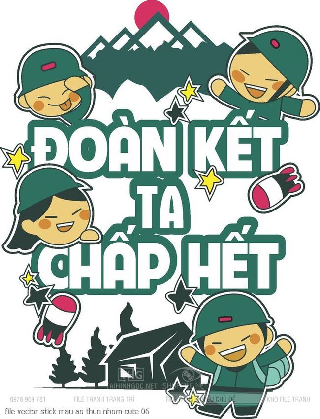 file vector stick mau ao thun nhom cute 06