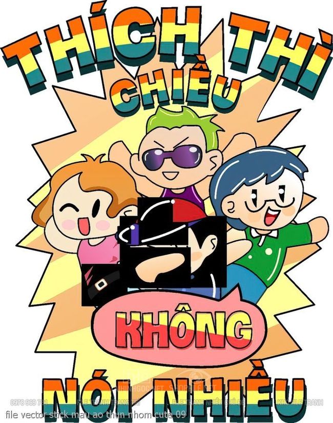 file vector stick mau ao thun nhom cute 09