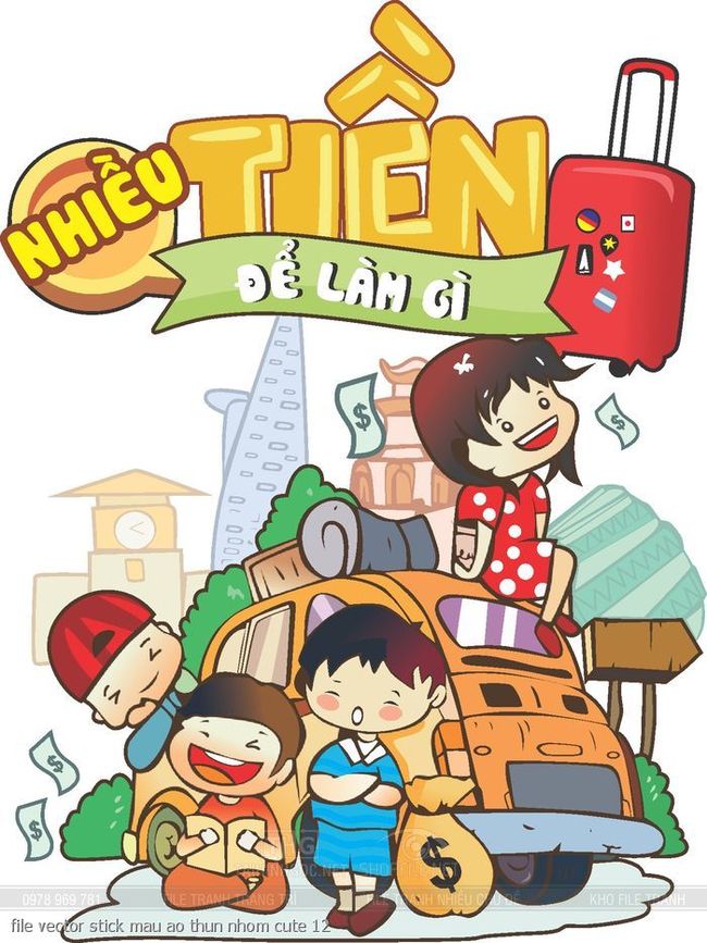 file vector stick mau ao thun nhom cute 12