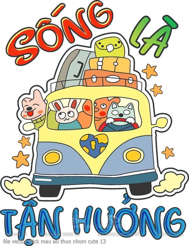 file vector stick mau ao thun nhom cute 13