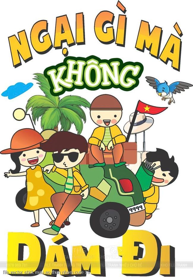 file vector stick mau ao thun nhom cute 16