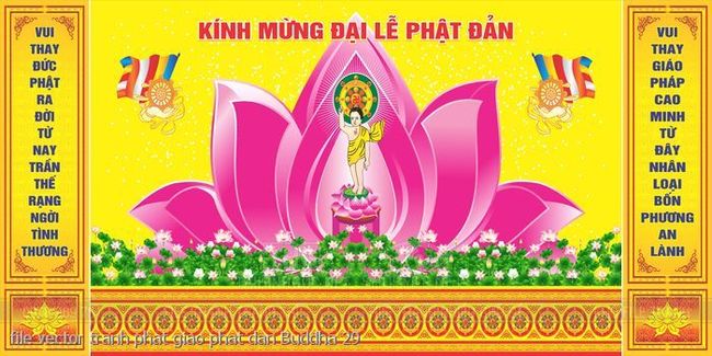 file vector tranh phat giao phat dan Buddha 29