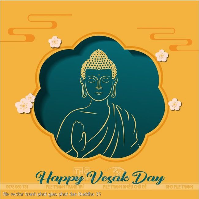 file vector tranh phat giao phat dan Buddha 35