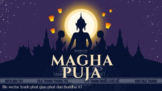 file vector tranh phat giao phat dan Buddha 43