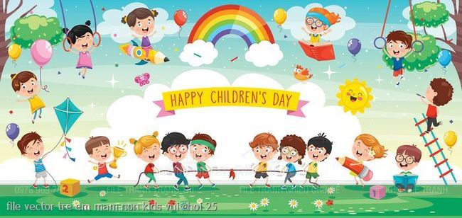 file vector tre em mam non kids vui choi 25