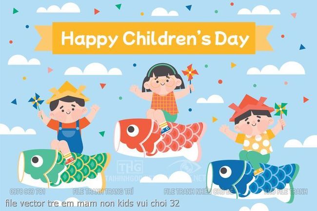file vector tre em mam non kids vui choi 32