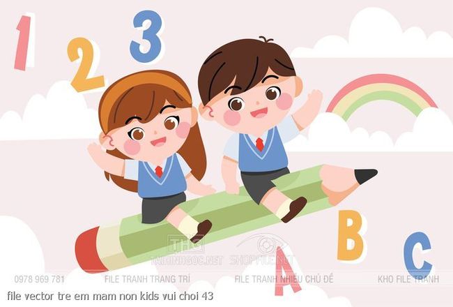 file vector tre em mam non kids vui choi 43