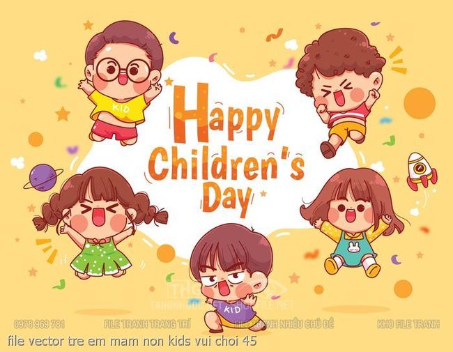 file vector tre em mam non kids vui choi 45