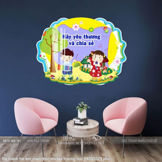 file tranh tre em mam non sticker truong hoc 04092023 phu