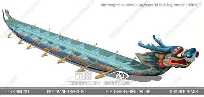 file trang tri tieu canh background 3d sketchup cnc tet 2024 108