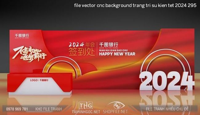 file vector cnc background trang tri su kien tet 2024 295