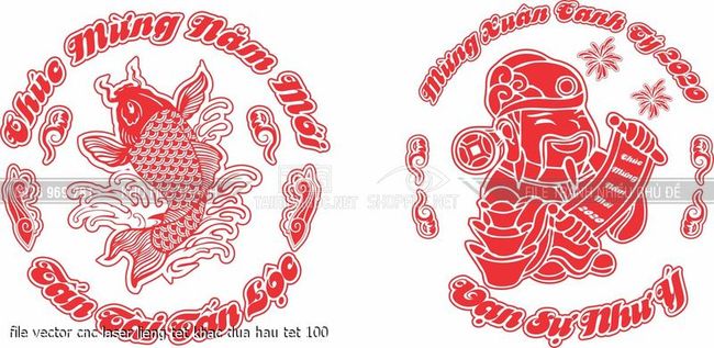 file vector cnc laser lieng tet khac dua hau tet 100