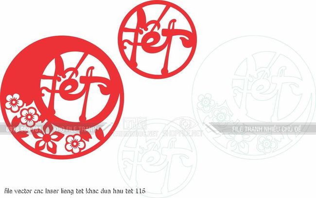 file vector cnc laser lieng tet khac dua hau tet 116