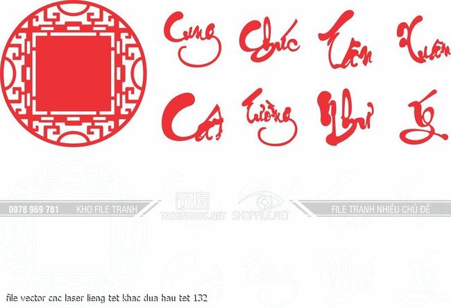 file vector cnc laser lieng tet khac dua hau tet 132