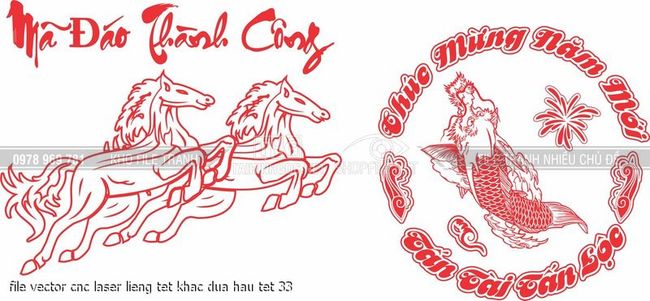 file vector cnc laser lieng tet khac dua hau tet 33