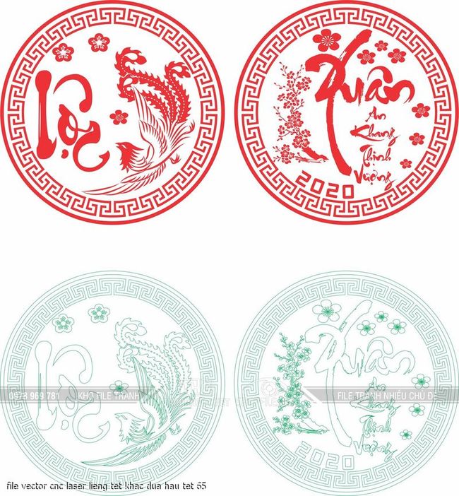 file vector cnc laser lieng tet khac dua hau tet 75