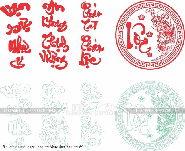 file vector cnc laser lieng tet khac dua hau tet 79