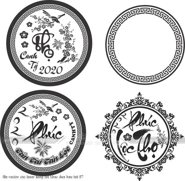 file vector cnc laser lieng tet khac dua hau tet 87