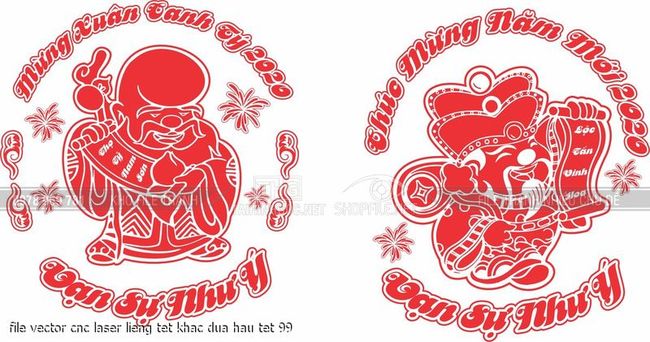 file vector cnc laser lieng tet khac dua hau tet 99