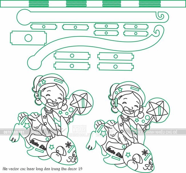 file vector cnc laser long den trung thu decor 19