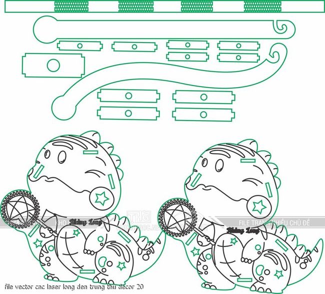 file vector cnc laser long den trung thu decor 20