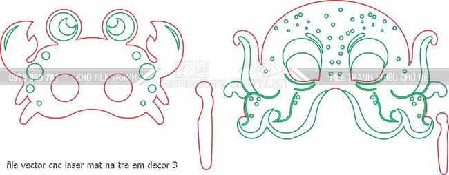 file vector cnc laser mat na tre em decor 3