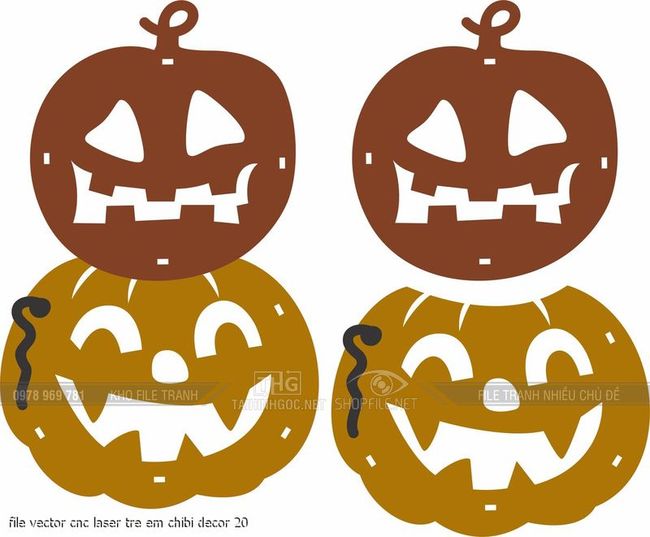 file vector cnc laser tre em chibi decor 20