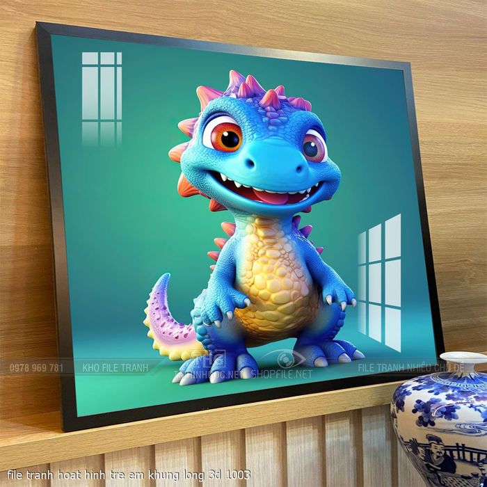 file tranh hoat hinh tre em khung long 3d 1003