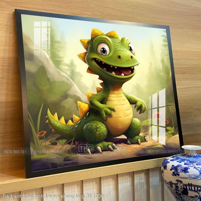 file tranh hoat hinh tre em khung long 3d 1004