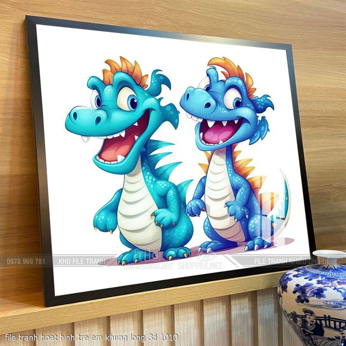 file tranh hoat hinh tre em khung long 3d 1010