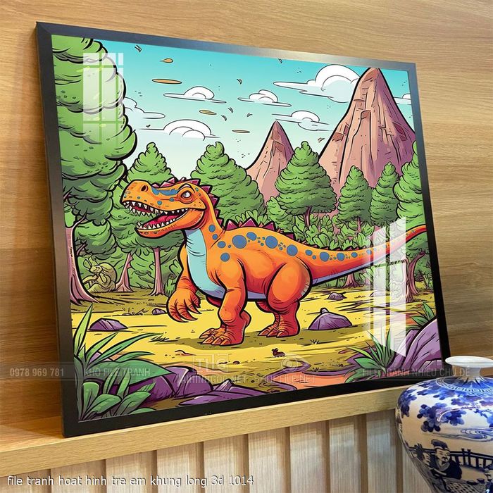 file tranh hoat hinh tre em khung long 3d 1014