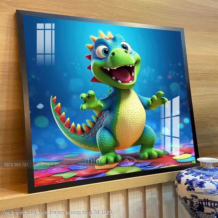 file tranh hoat hinh tre em khung long 3d 1025