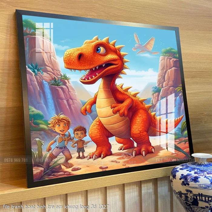 file tranh hoat hinh tre em khung long 3d 1027